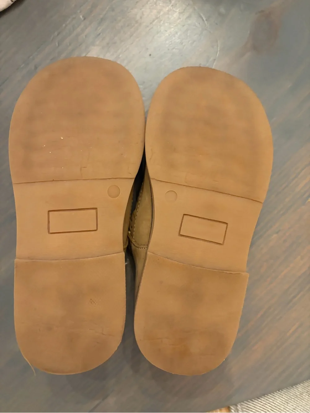 L'Amour Girls Tan Mary Jane Shoes